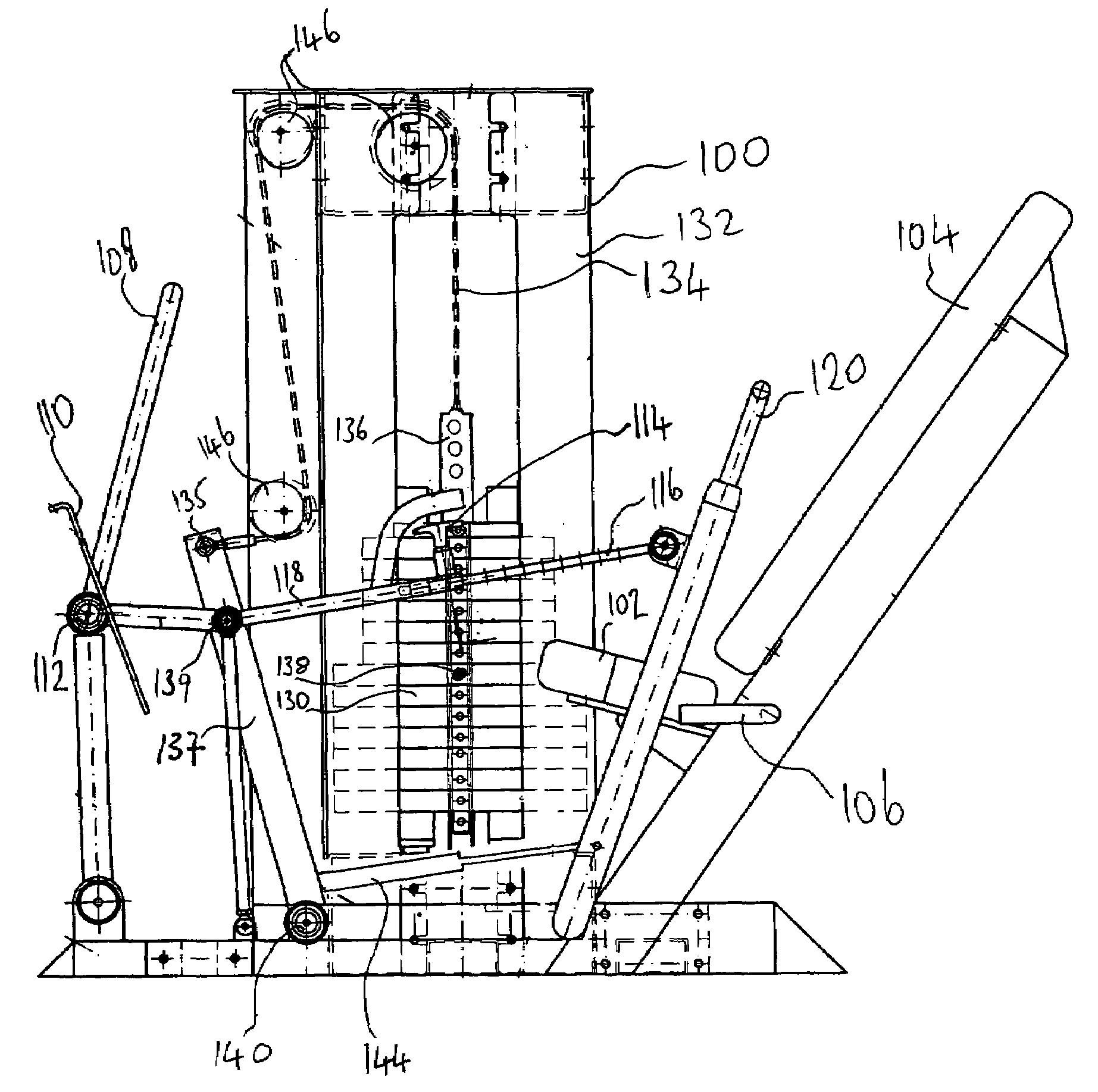 Method and device to enable and assist the elderly and females to exercise their leg and chest muscles