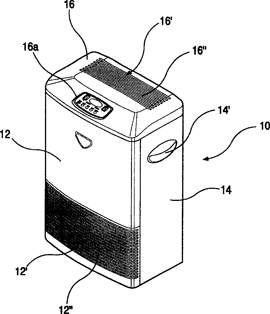 Structure of filter subassembly in air cleaner