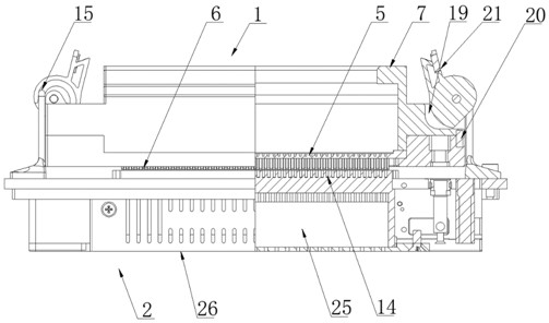 A push-down self-locking connector