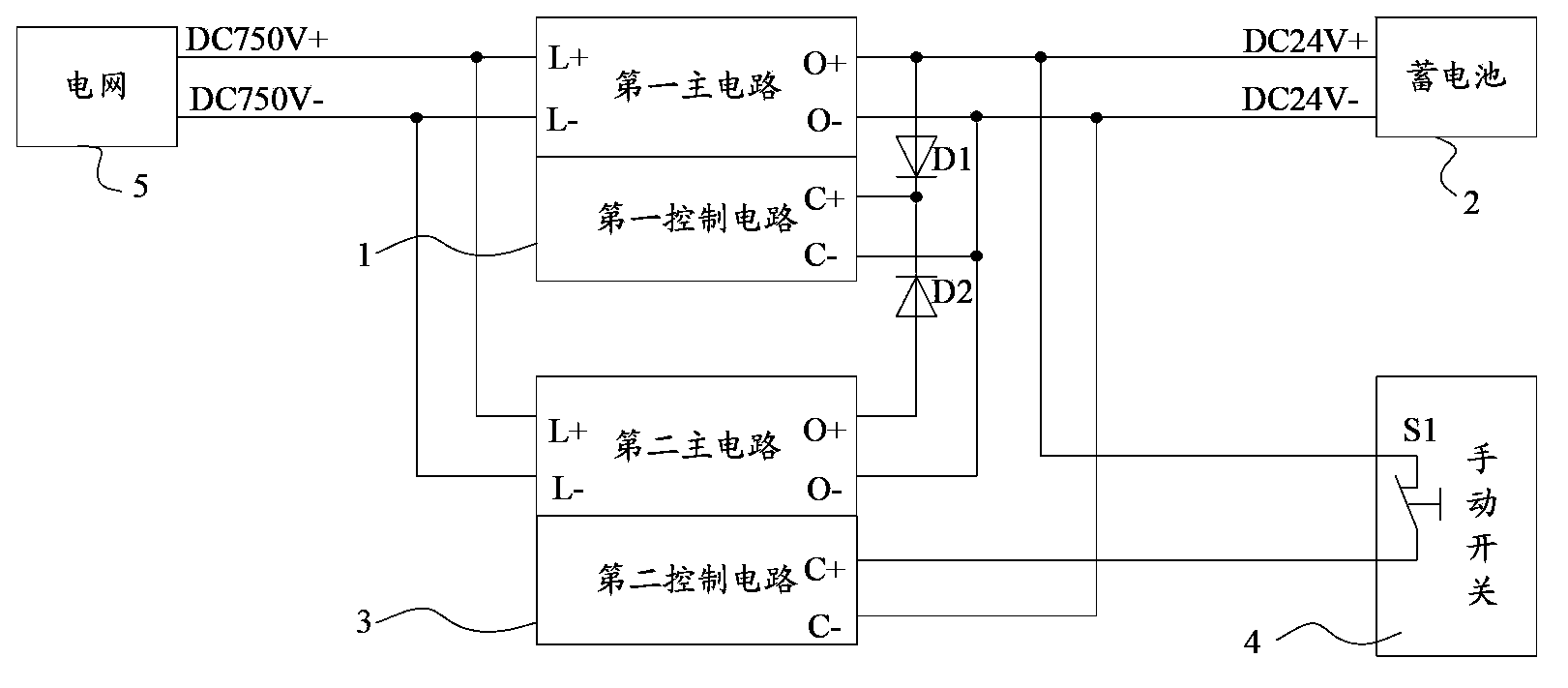 Charger system and railway vehicle