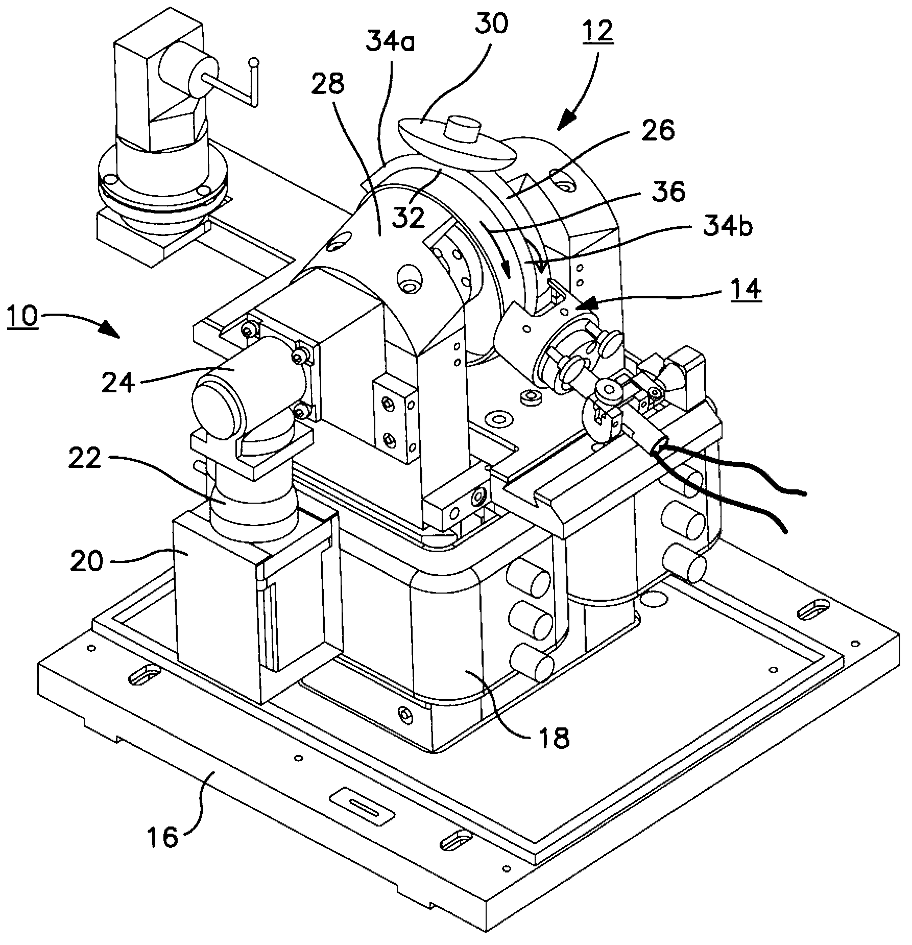 System for magnetorheological finishing of substrates