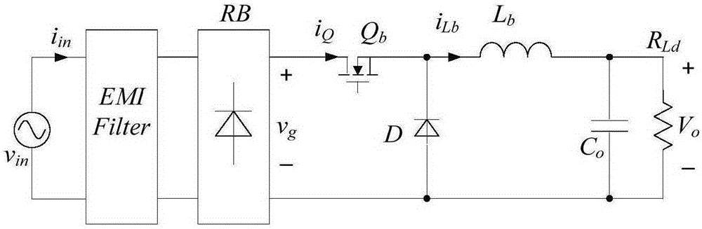 Control device used for improving PF value of DCM Buck PFC converter