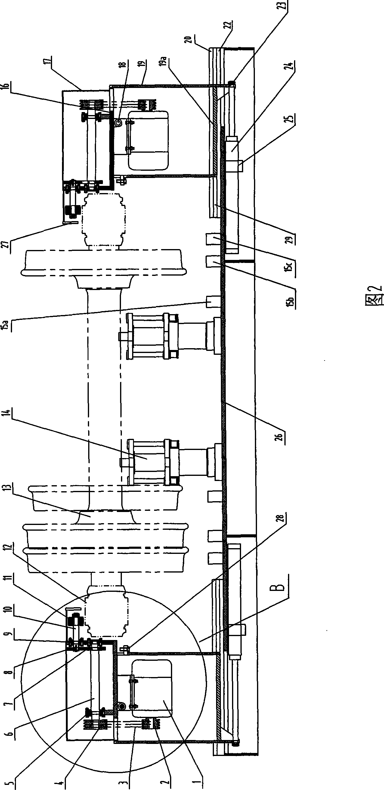 Roller bearing grinder for railway freight car wheel pair