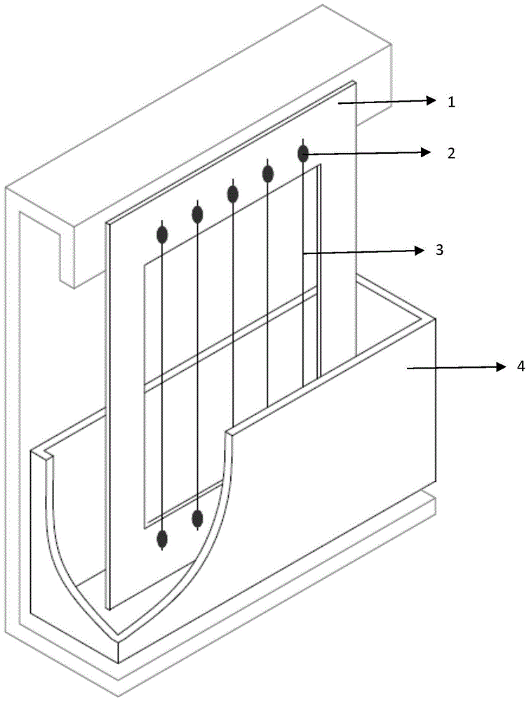 Test method for interfacial bonding strength of ceramic fiber reinforced resin matrix composites