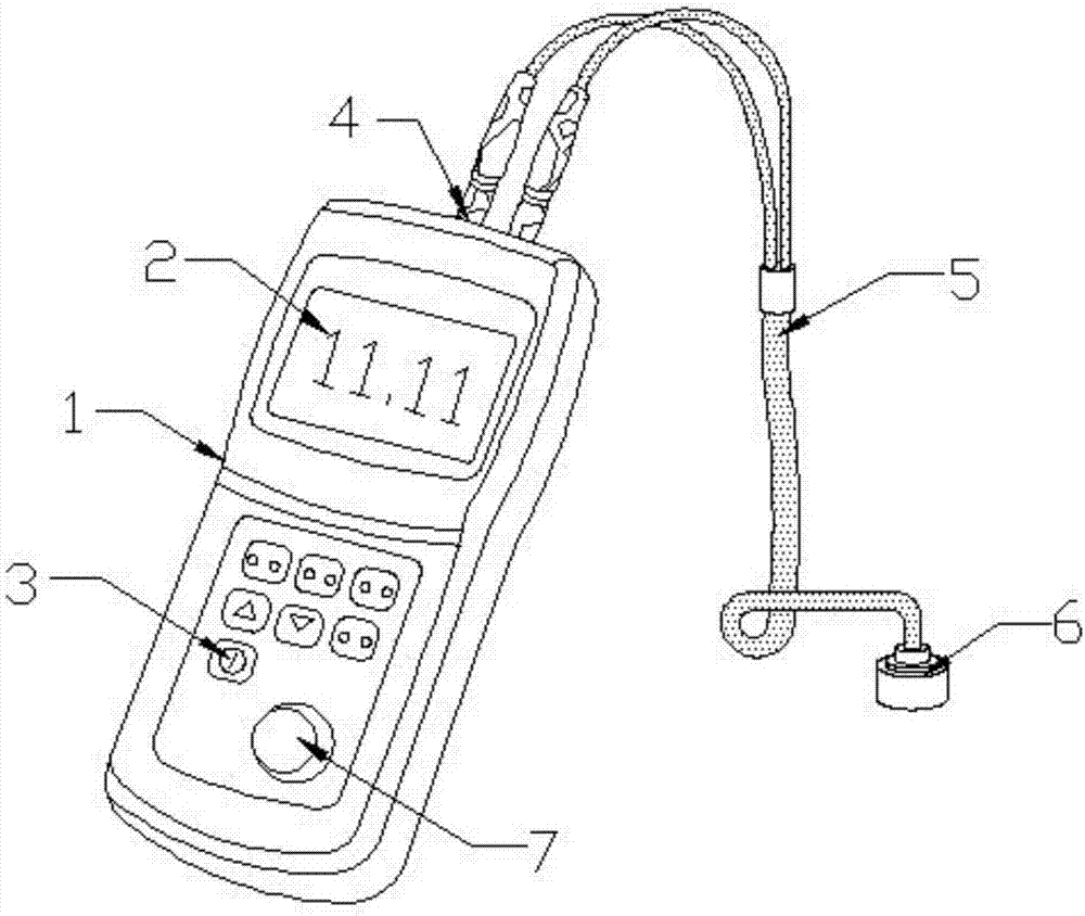 Ultrasonic thickness measurement device