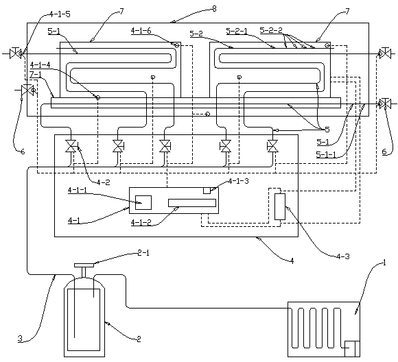 Emergency refrigerating device for battery energy storage system