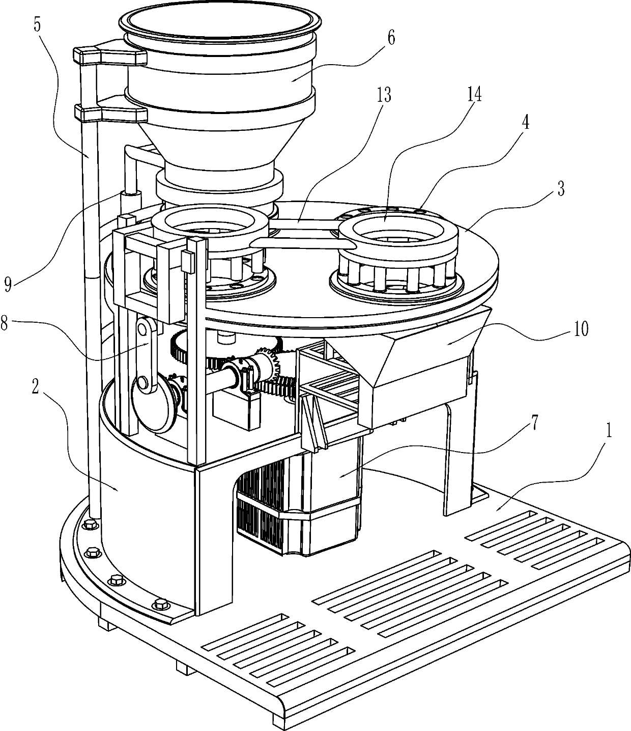 Medicine tablet forming equipment