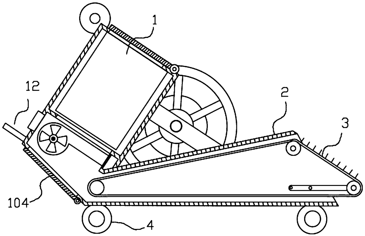 Rice collecting and releasing device for rice processing with dust removal function