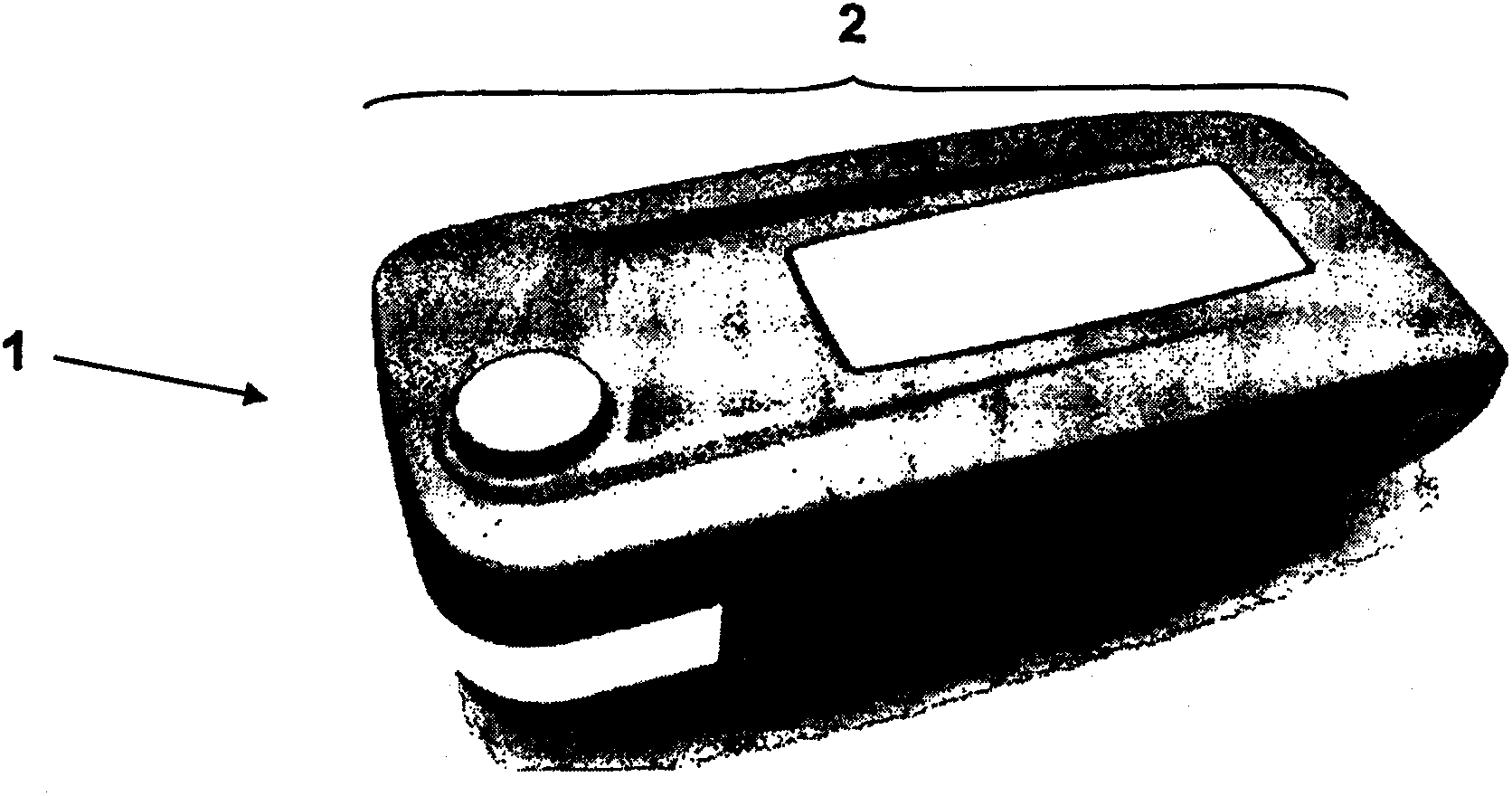 Mechanical module for a vehicle key, and method for making same