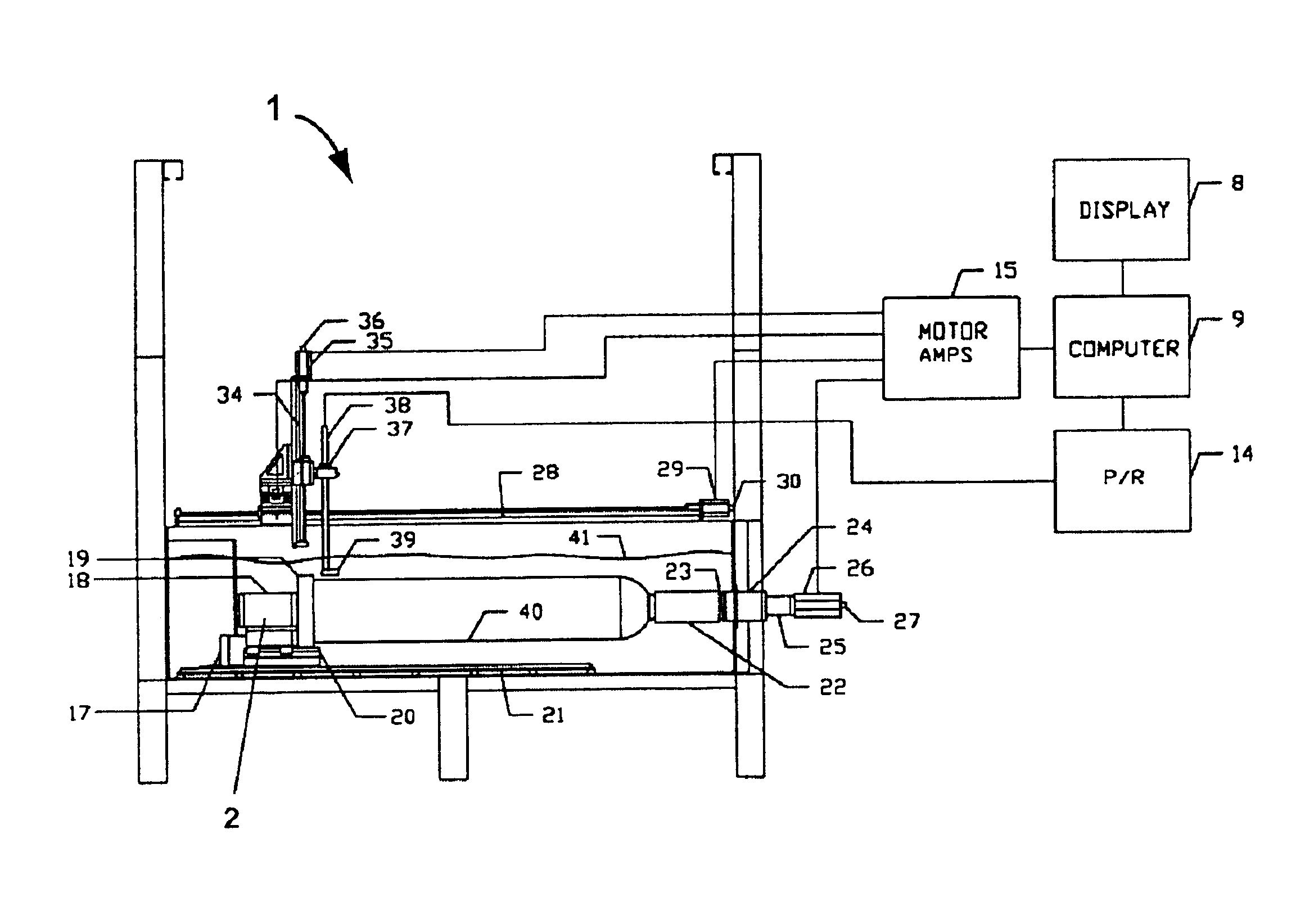 Device and method designed for ultrasonically inspecting cylinders for longitudinal and circumferential defects and to measure wall thickness