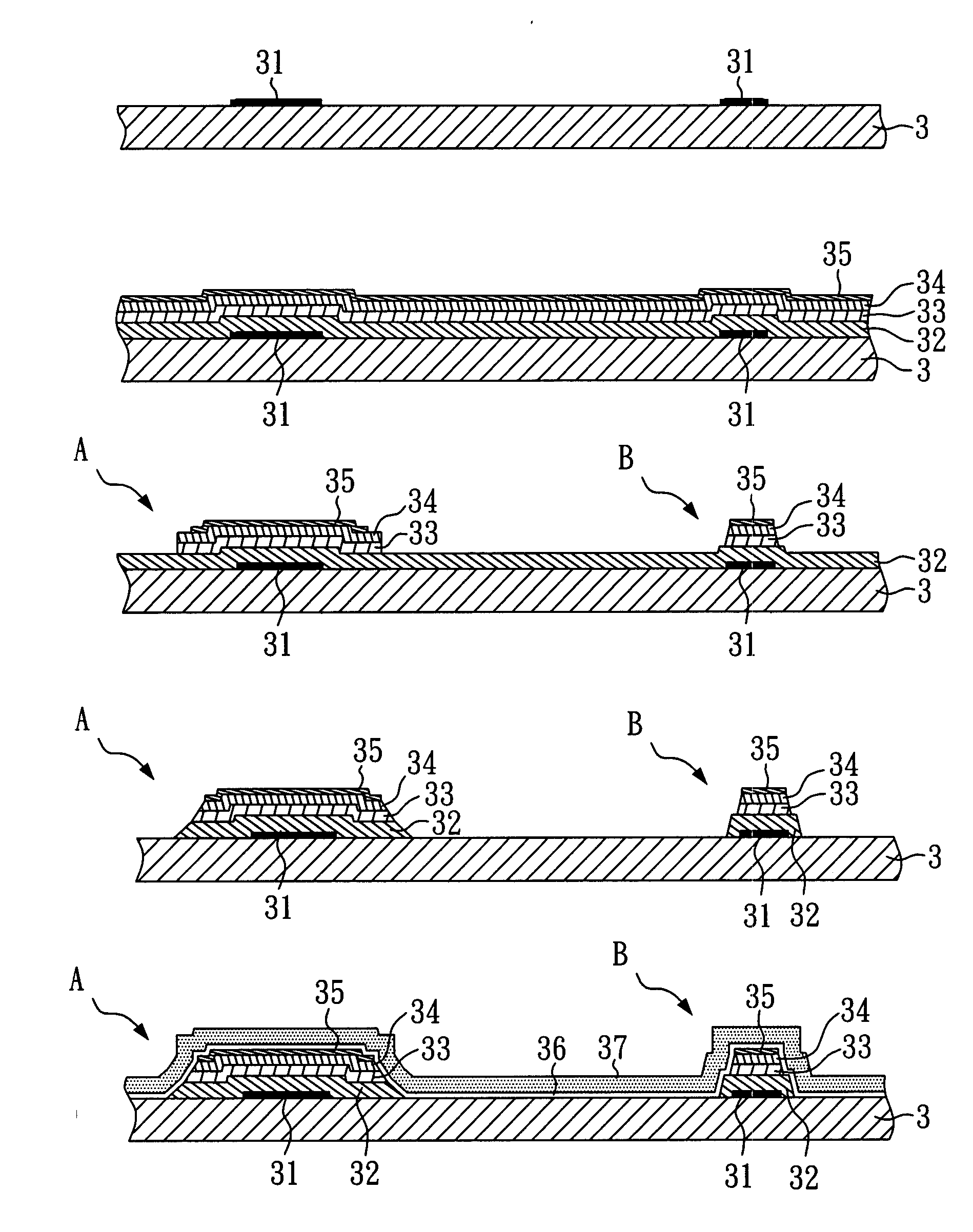 Method for manufacturing lower substrate of liquid crystal display device