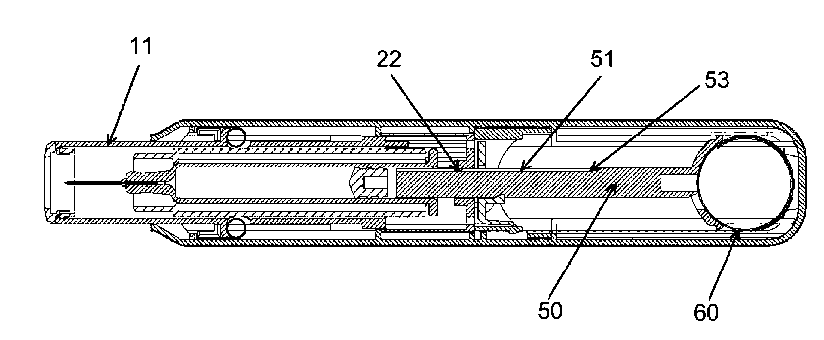 Device for delivering a medicament