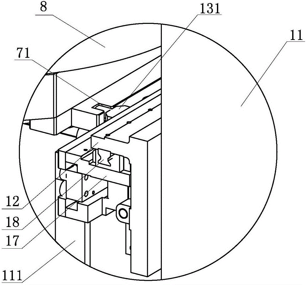 Workpiece online cleaning station of horizontal machining center flexible line