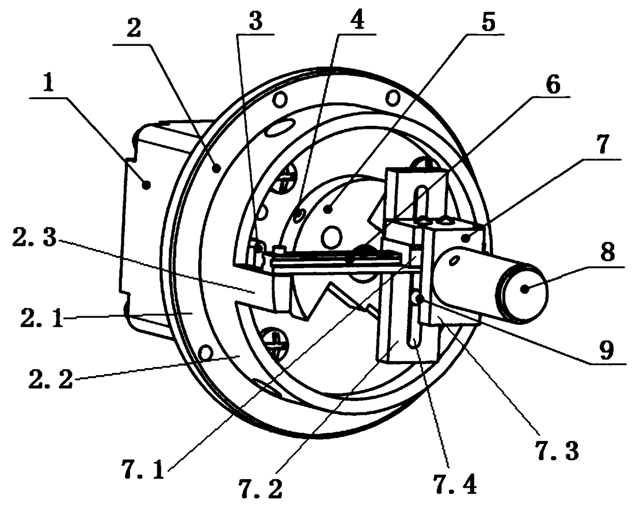 Ultrasonic mechanical linear scan probe with vibration-reduction function