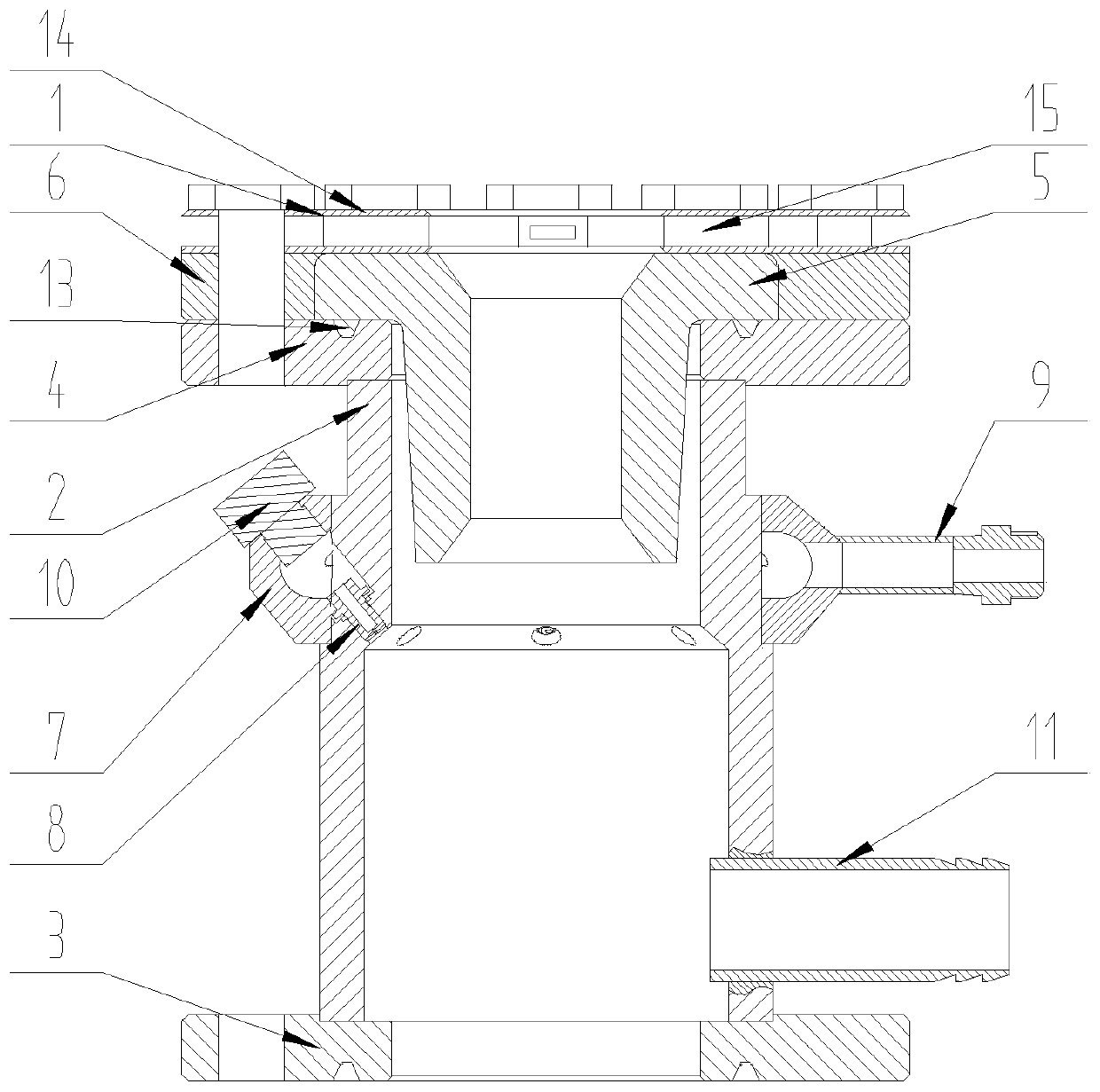 Oil pipe online cleaning and flaw detection device