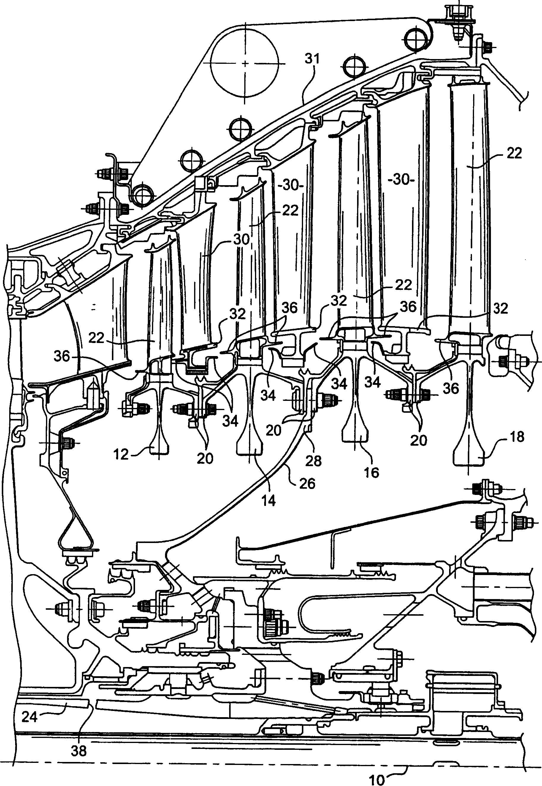 Turbine overspeed limiting device