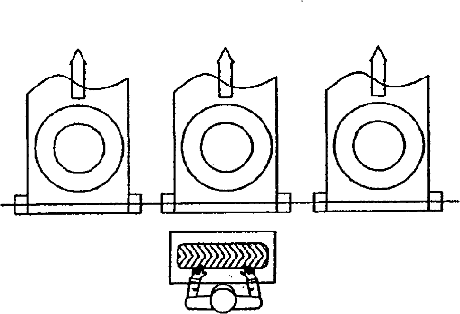 Shutter tire roller tire graded conveyer device