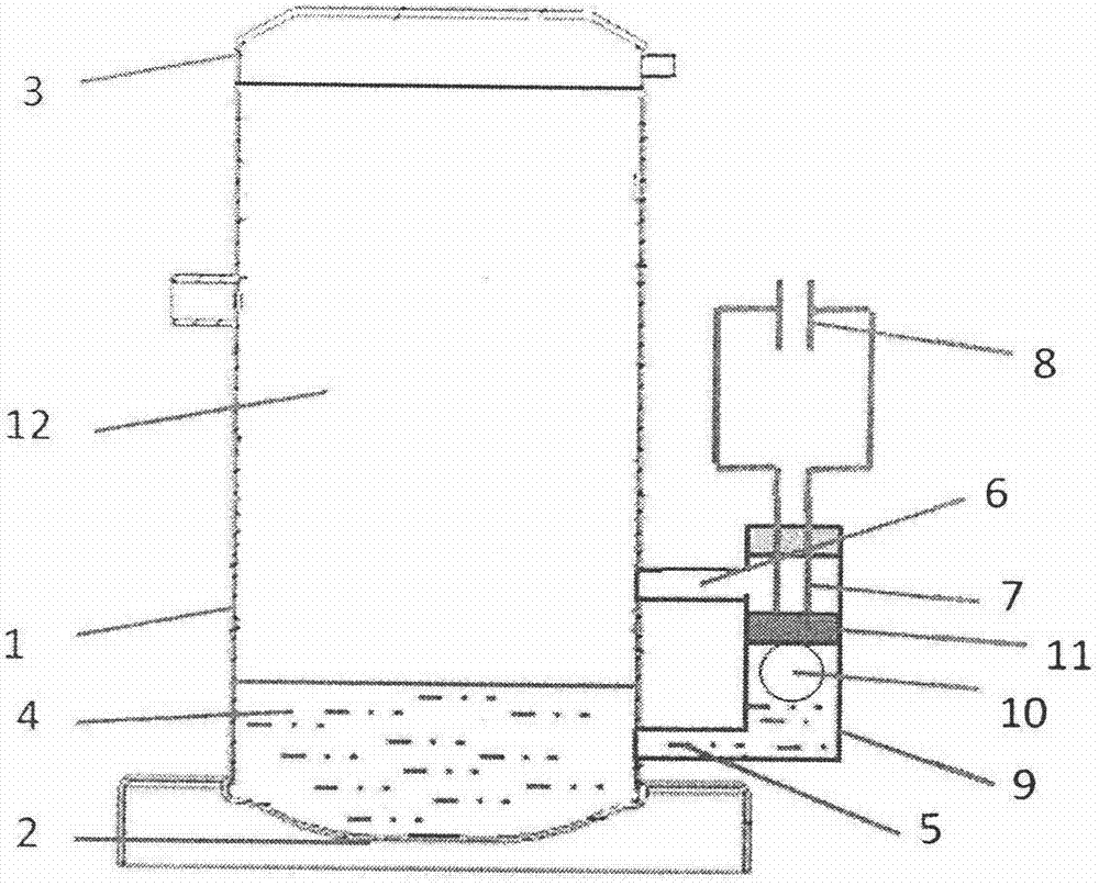 Oil level detecting device for compressor