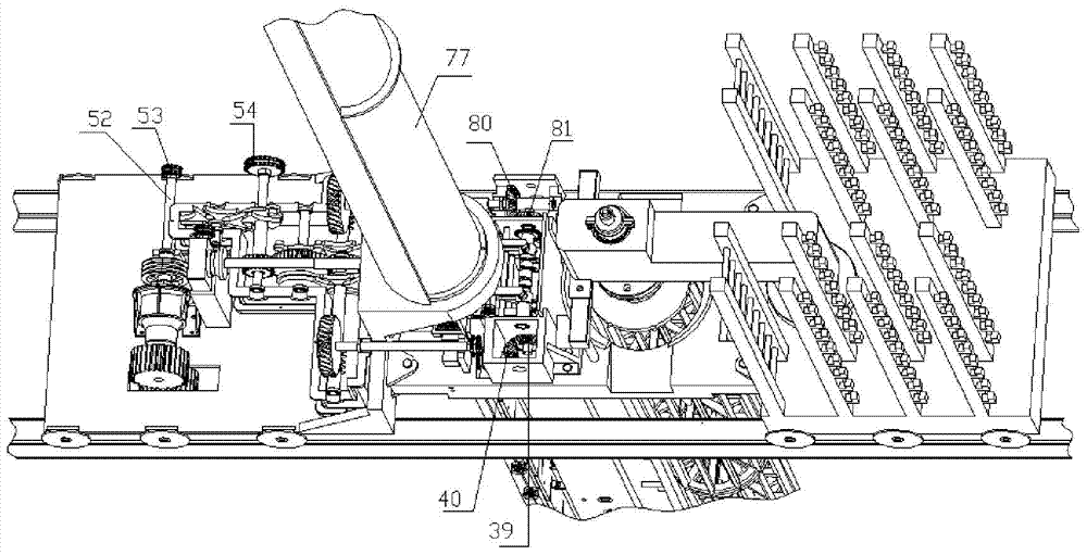 Fully automatic underground reinforcement mesh interweaving machine