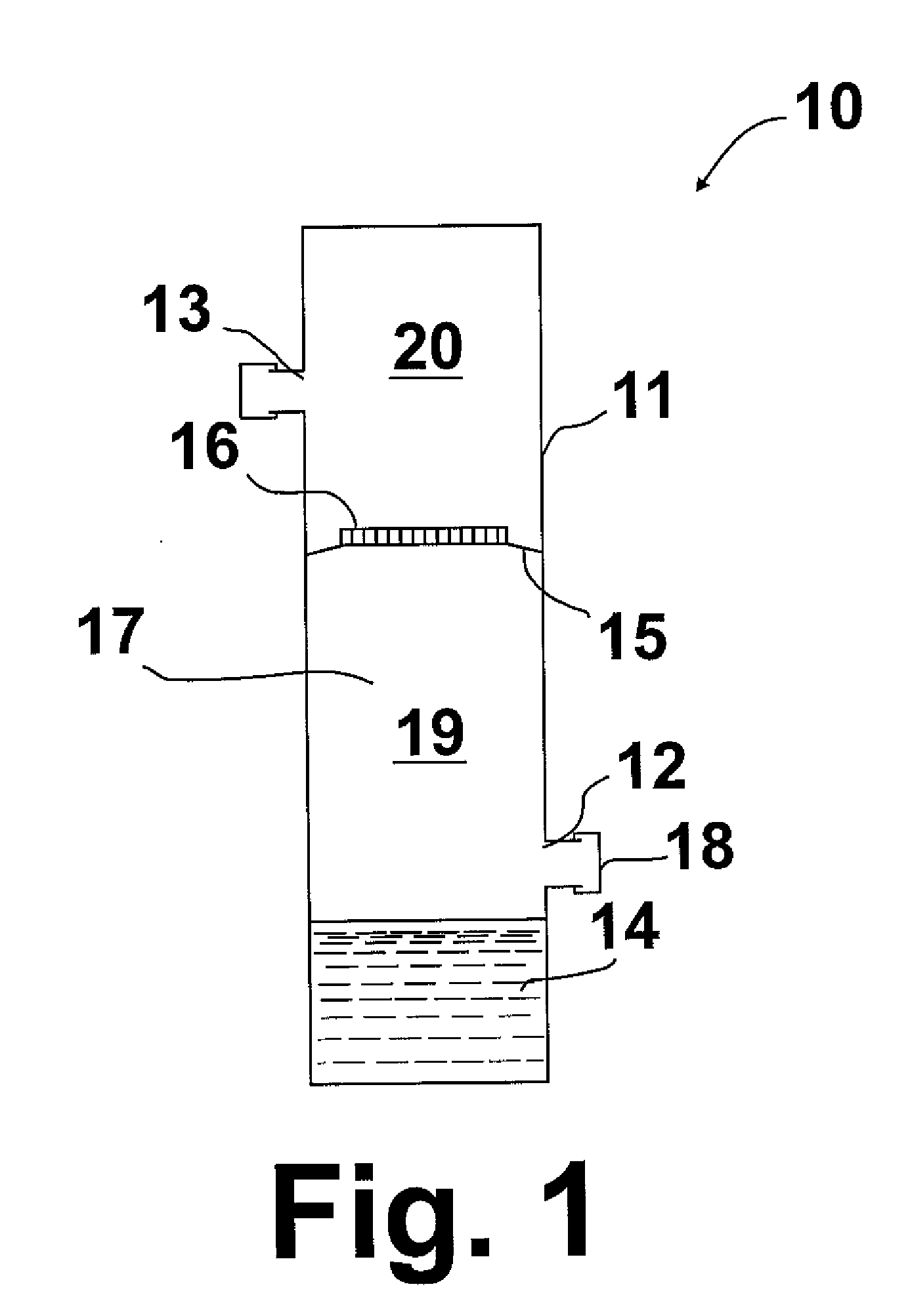 Portable microbiological testing device for gases