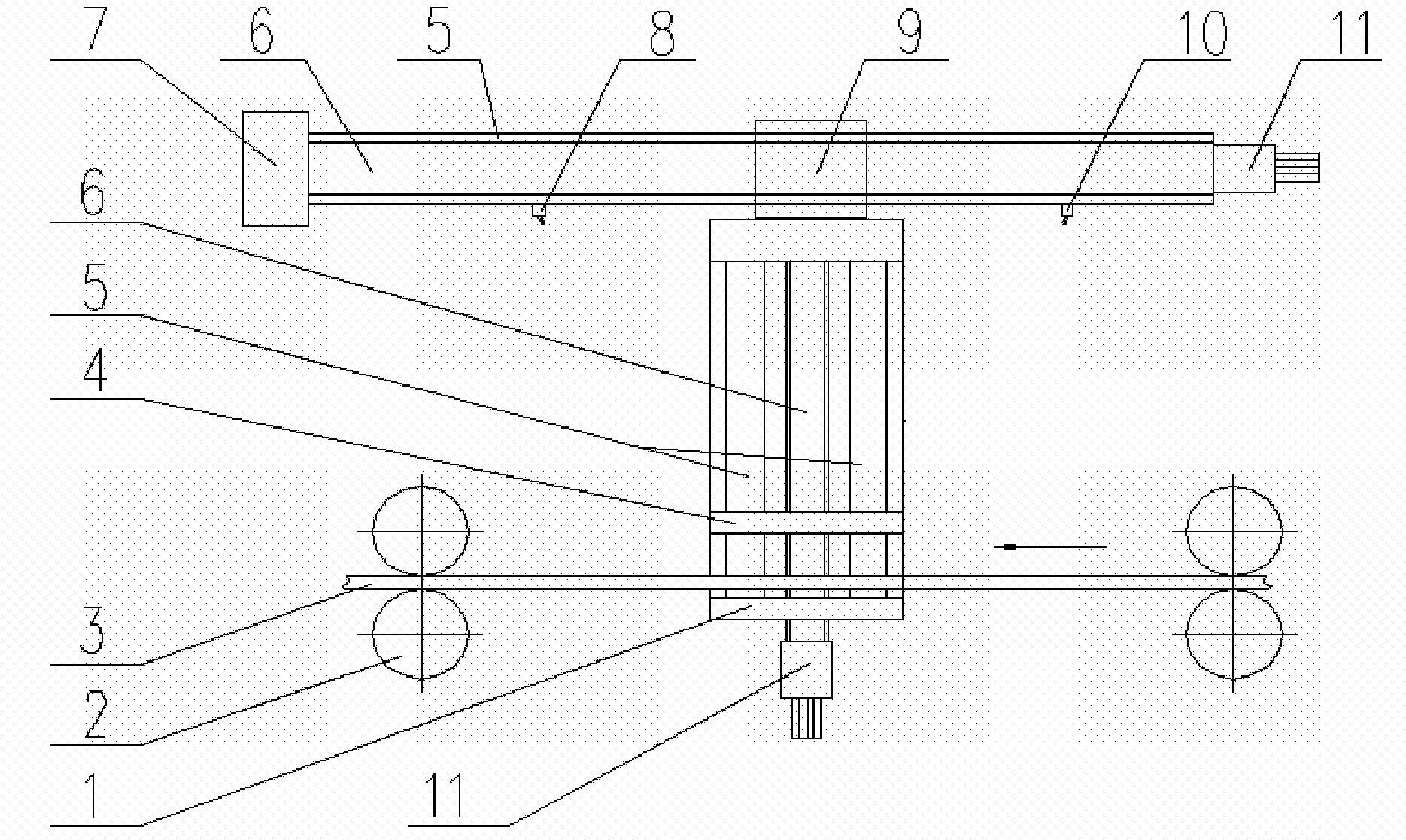 Continuous processing method for diffuser plate with surface microstructure