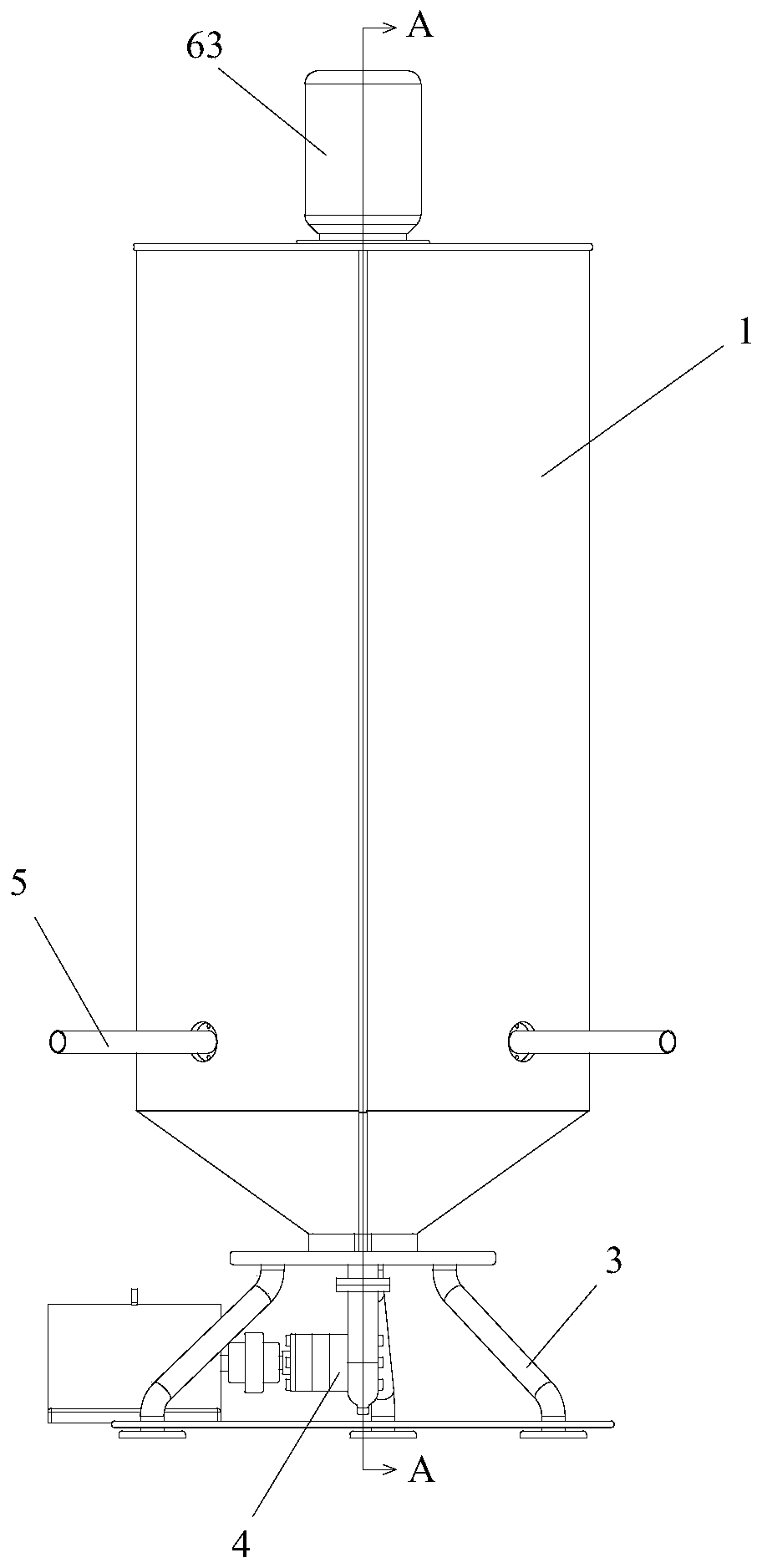 Mixing melting device for preparing modified emulsified asphalt, and use method thereof