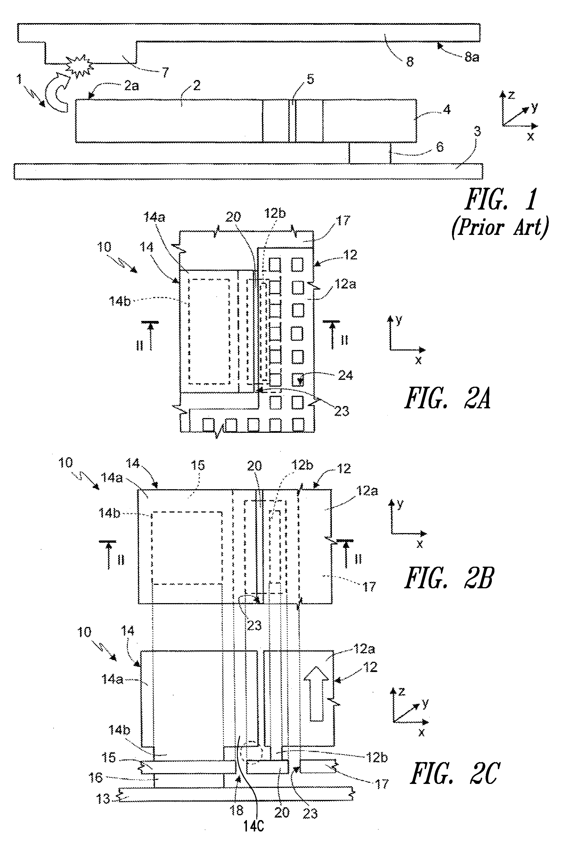 Planar microelectromechanical device having a stopper structure for out-of-plane movements