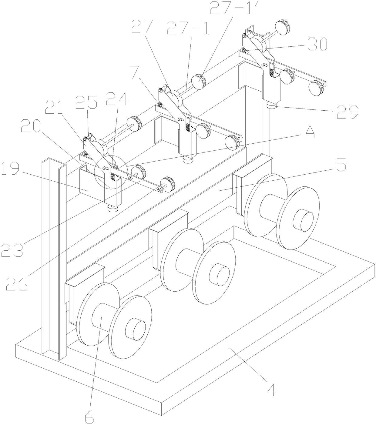 Wire stranding device