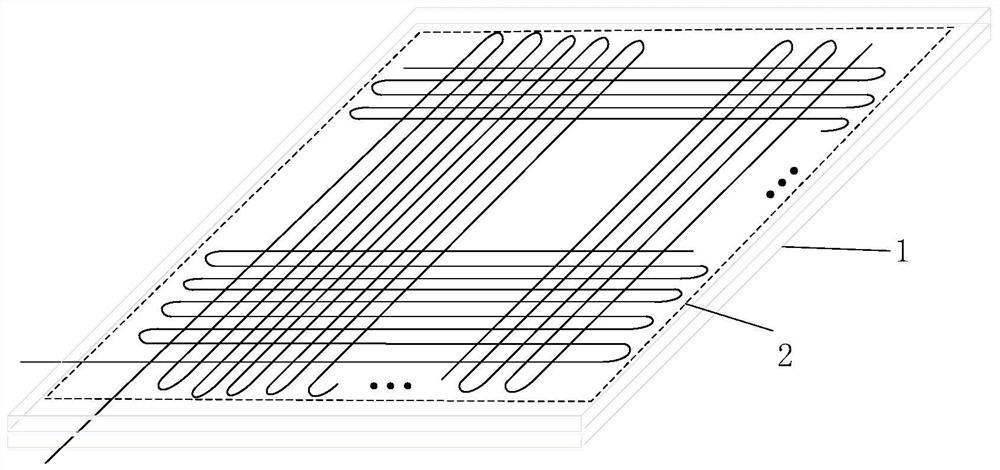 Large-area flexible electronic skin slip sensor based on DUS-FBG