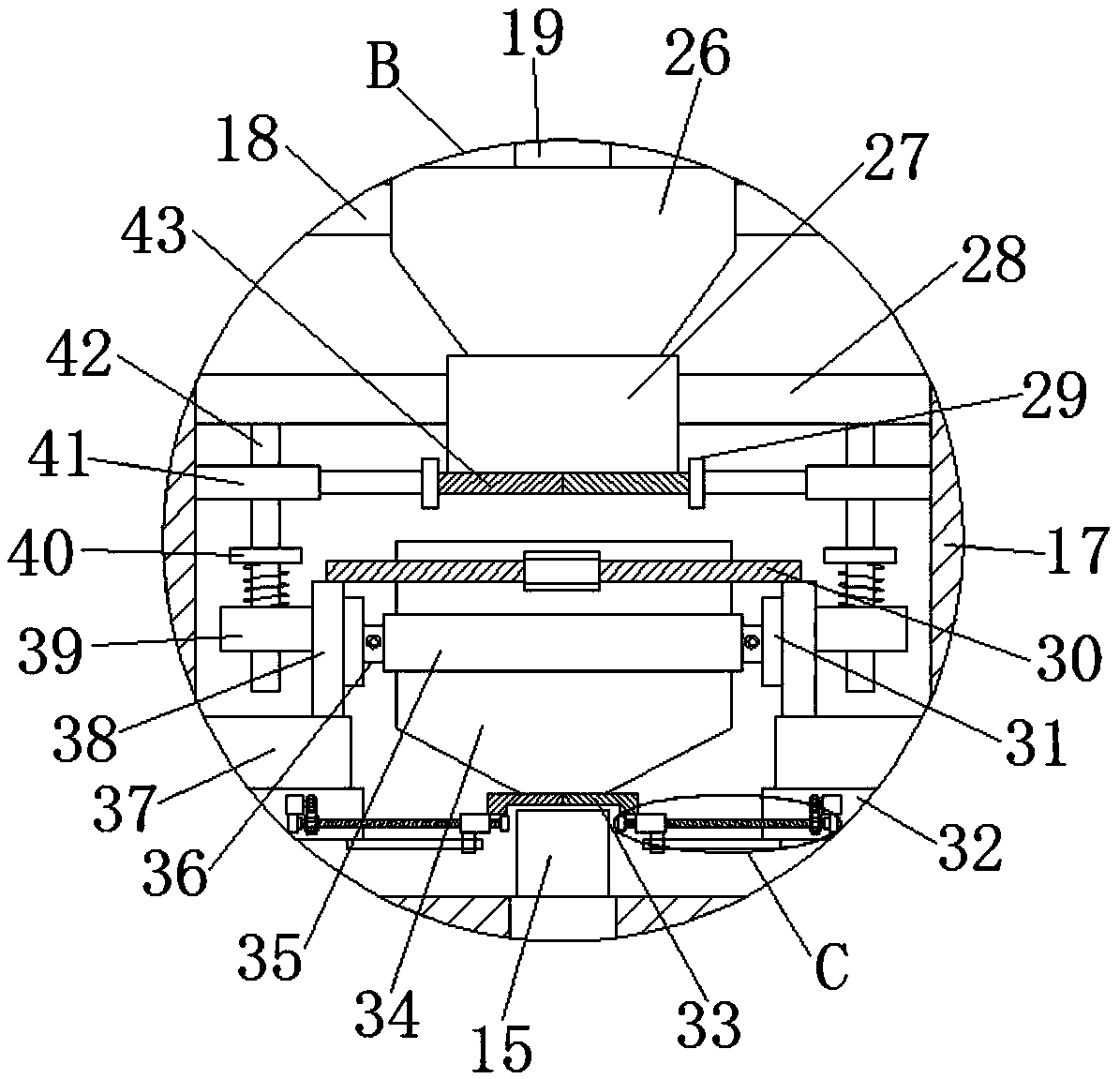 Mixing device with weighing function