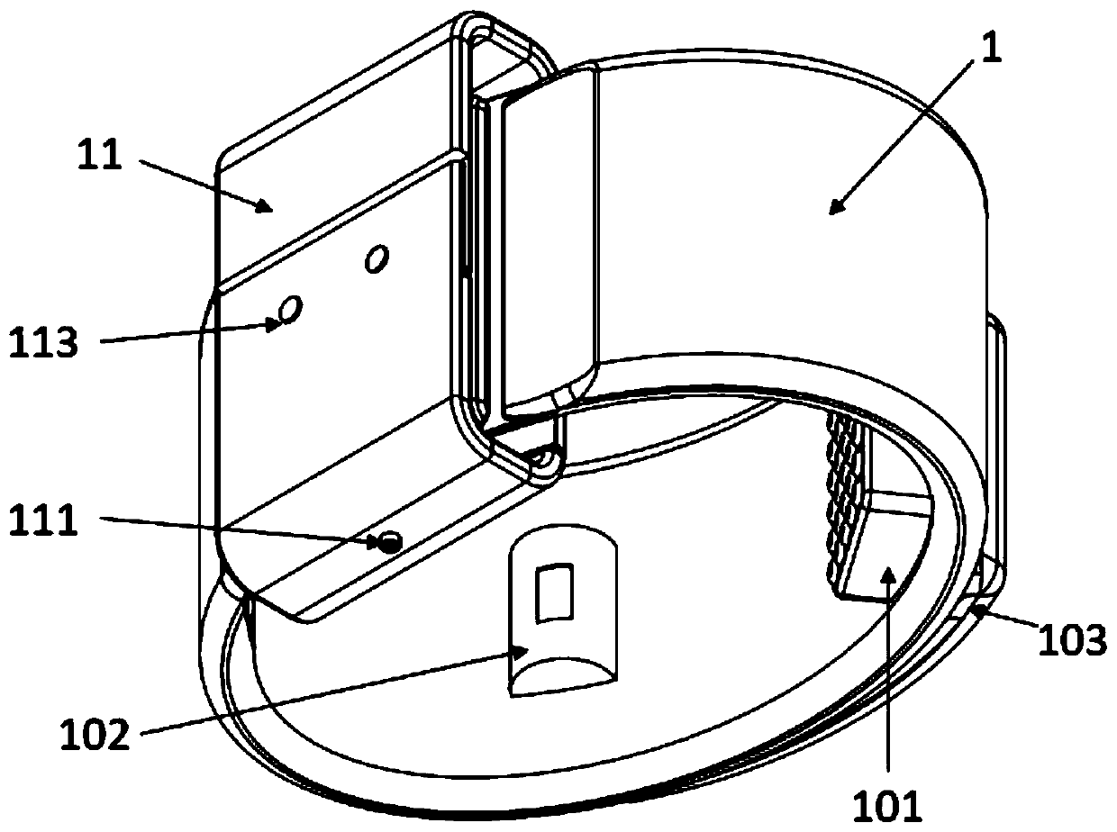 A bracelet structure with a pulse wave detection system