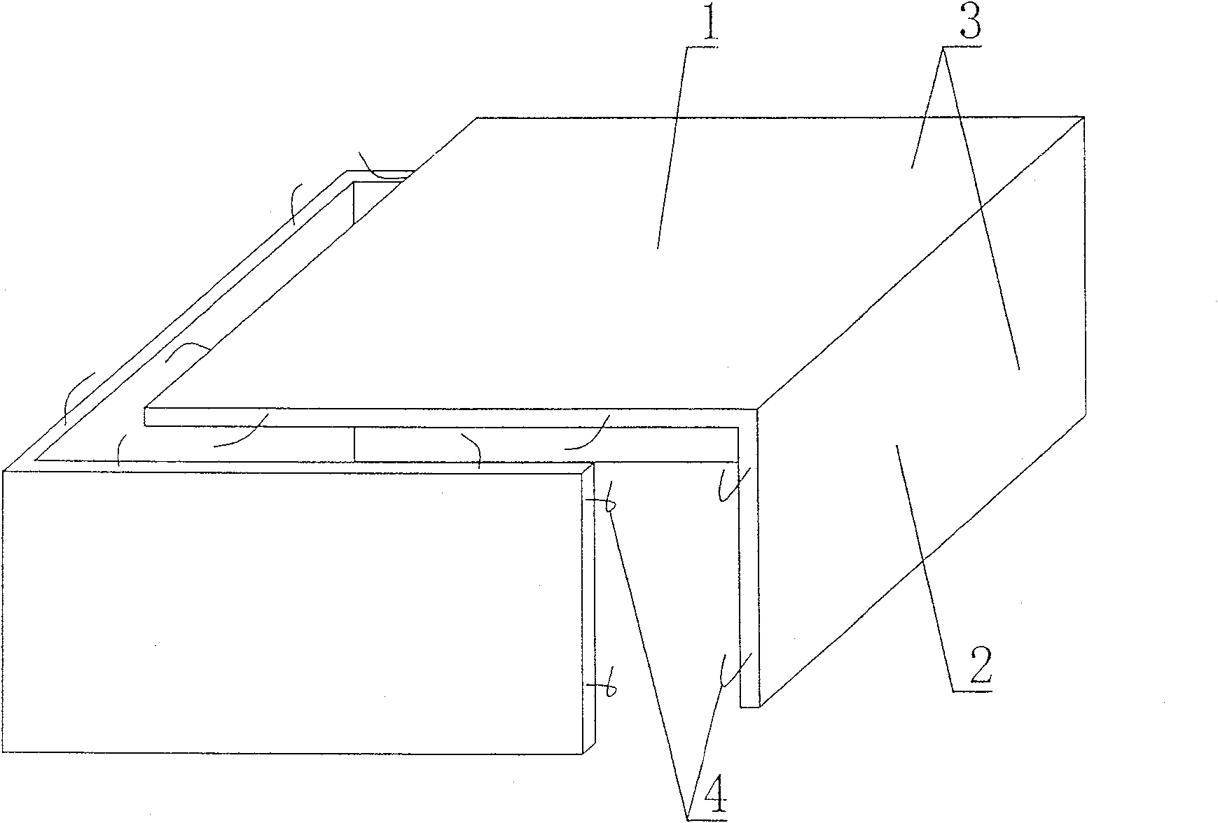 Cavity form component for concrete filling