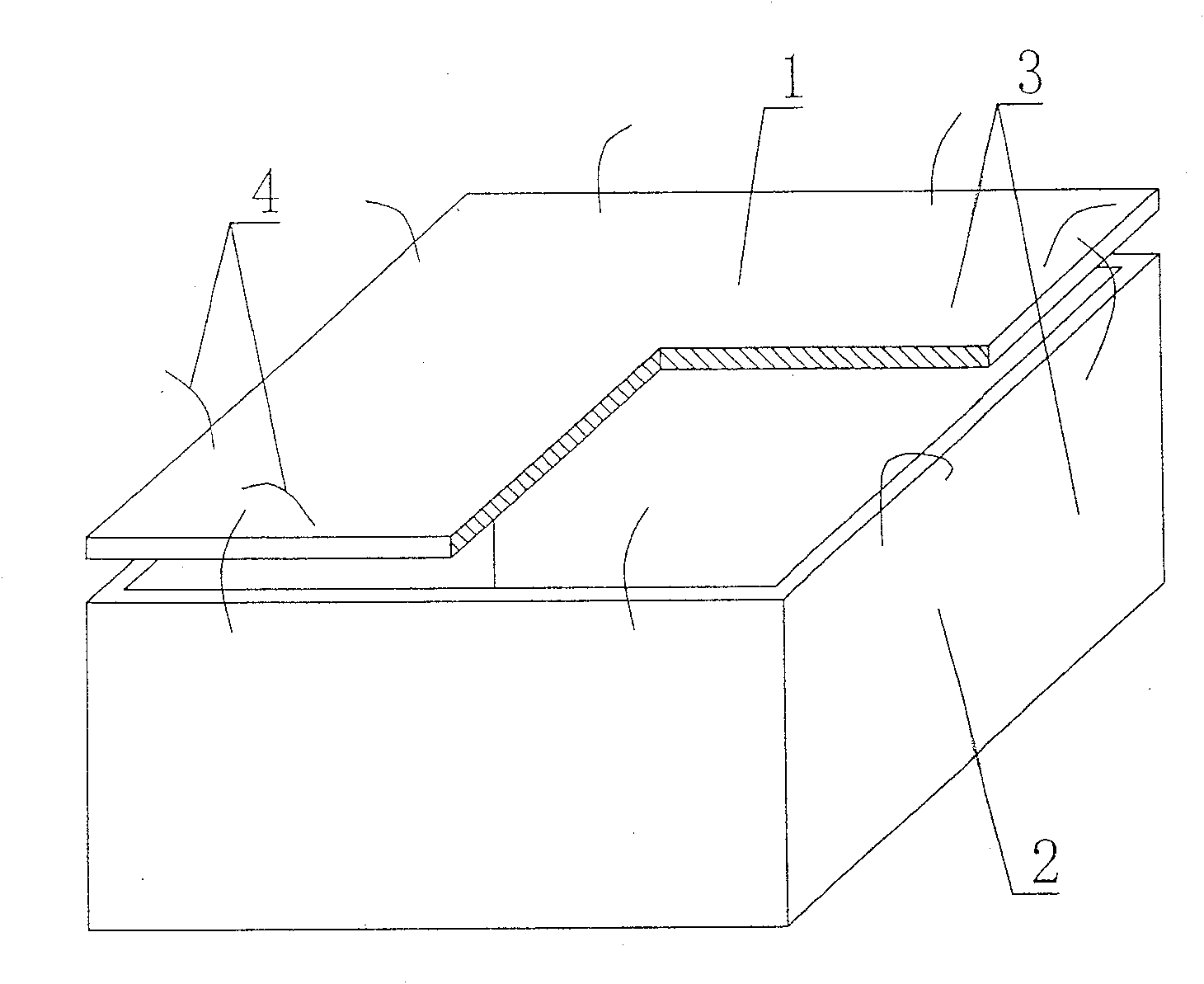 Cavity form component for concrete filling