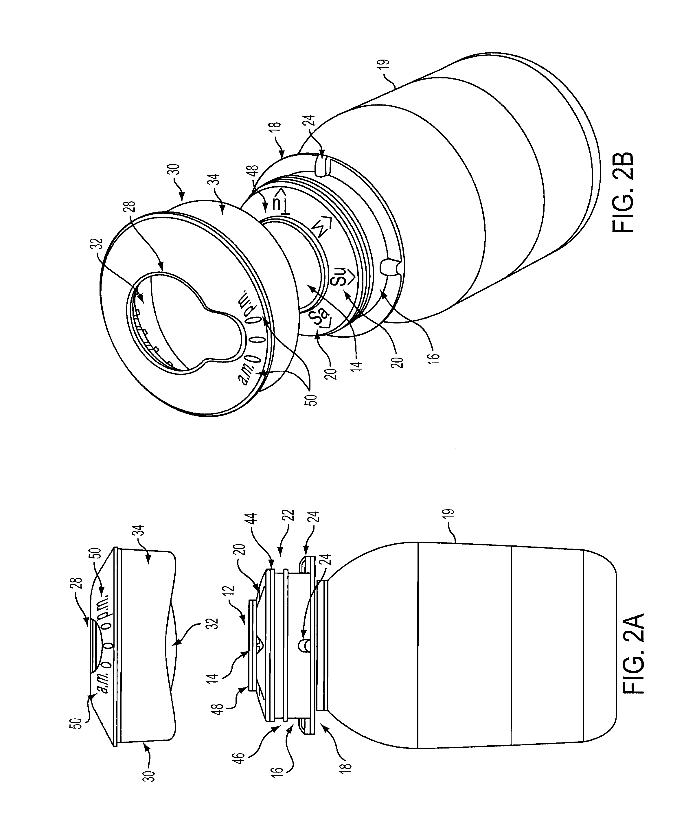 Container with Adjustable Date Indicium