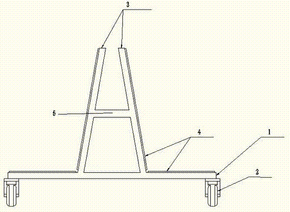 Symmetrical movable rack for glass