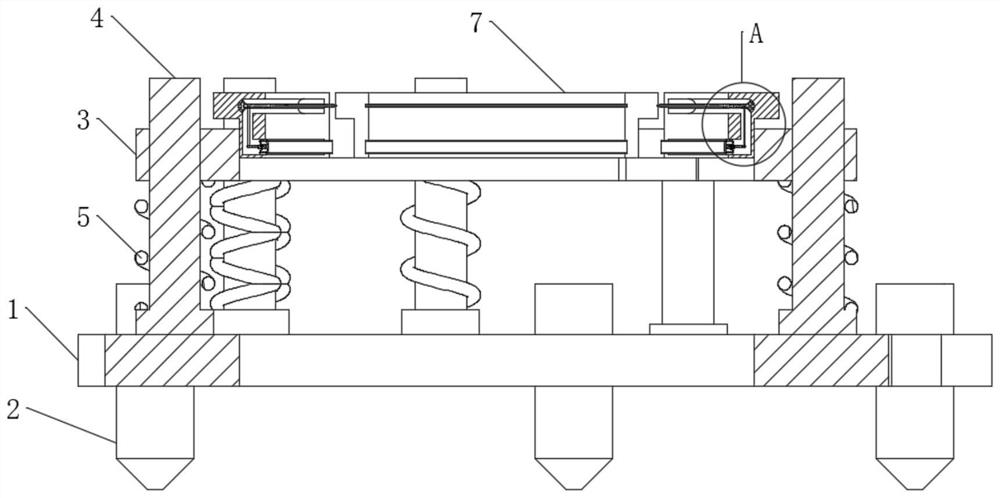 Oil exploitation drill rod fixing device