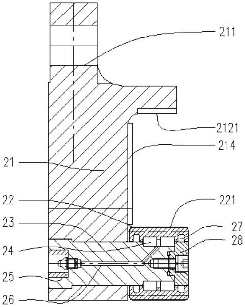 Roller device of auxiliary stress mechanism