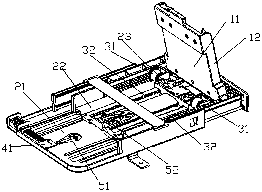 Mobile phone bracket assembly based on car phone bracket