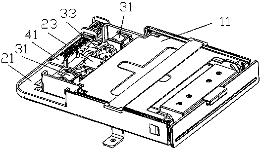 Mobile phone bracket assembly based on car phone bracket