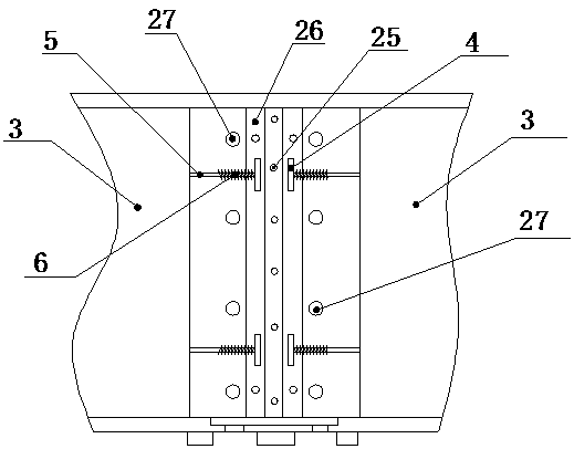 Multi-functional bridge seamless expansion device and construction technology