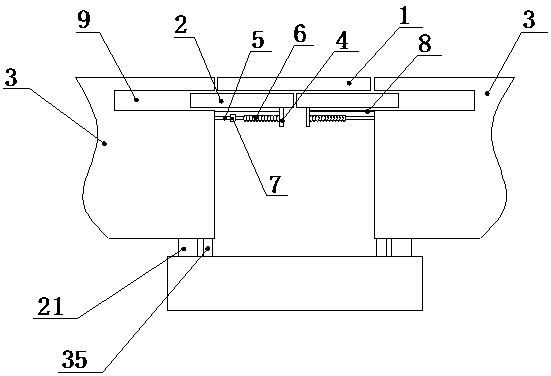 Multi-functional bridge seamless expansion device and construction technology