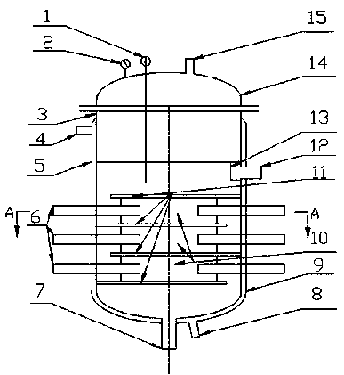 A multi-component layered symmetrical baffle impinging flow mixing reactor