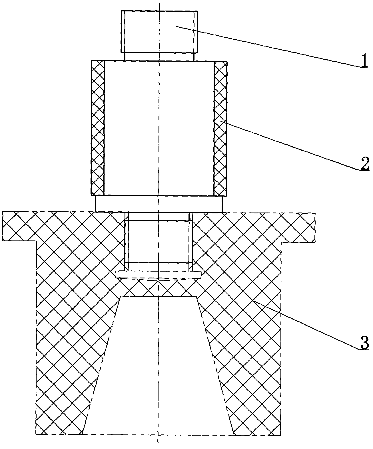 Aluminum ingot melting furnace graphite plate connection rod