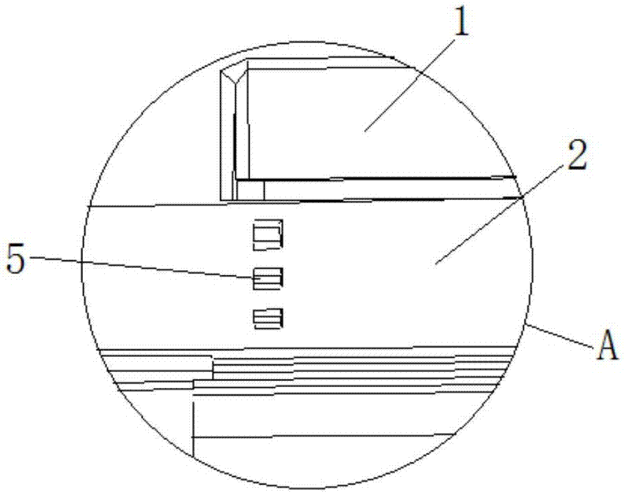 Air conditioner shell drainage structure and air conditioner