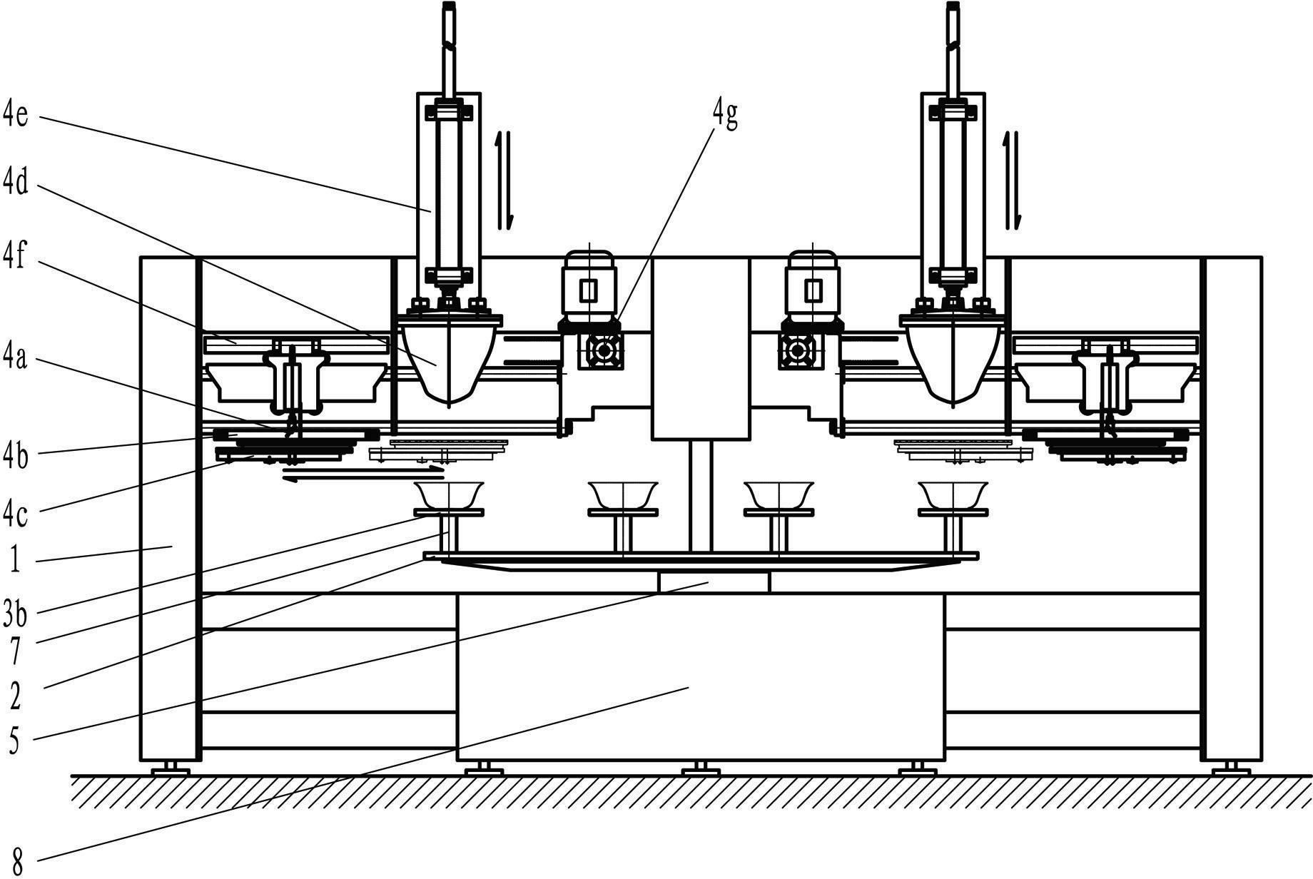 Six-color transfer printing machine used for processing glass-ceramic products