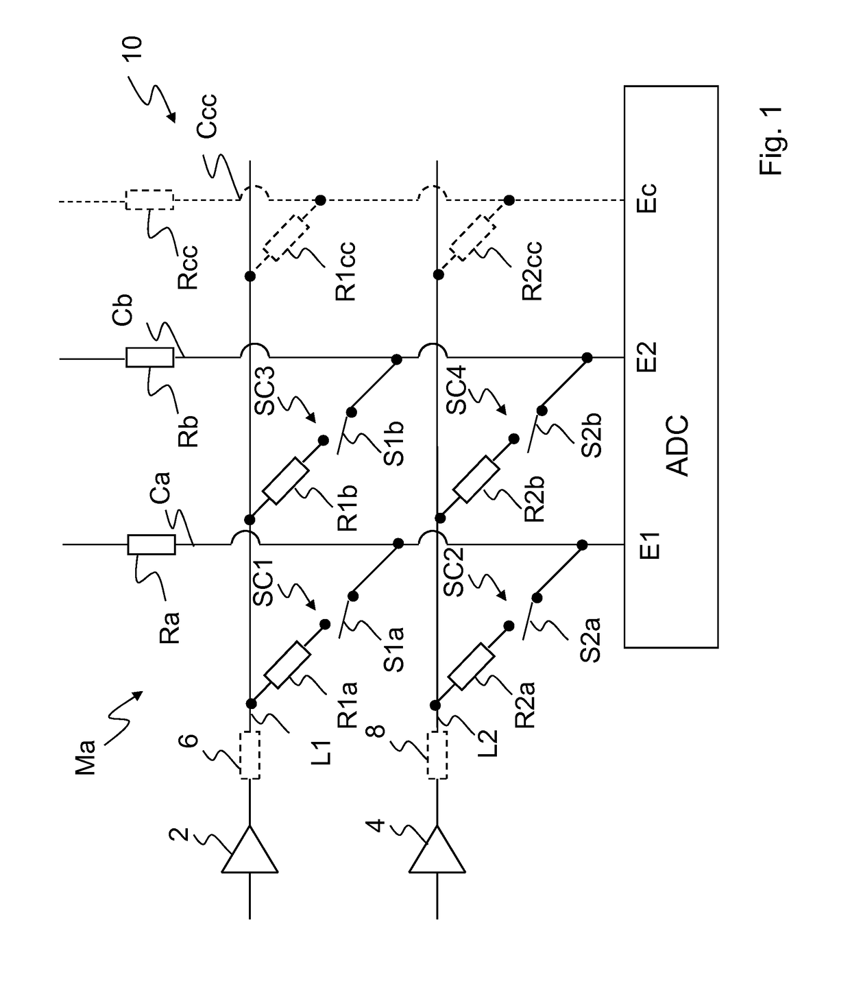 Method for determining active input elements of an input arrangement and input arrangement