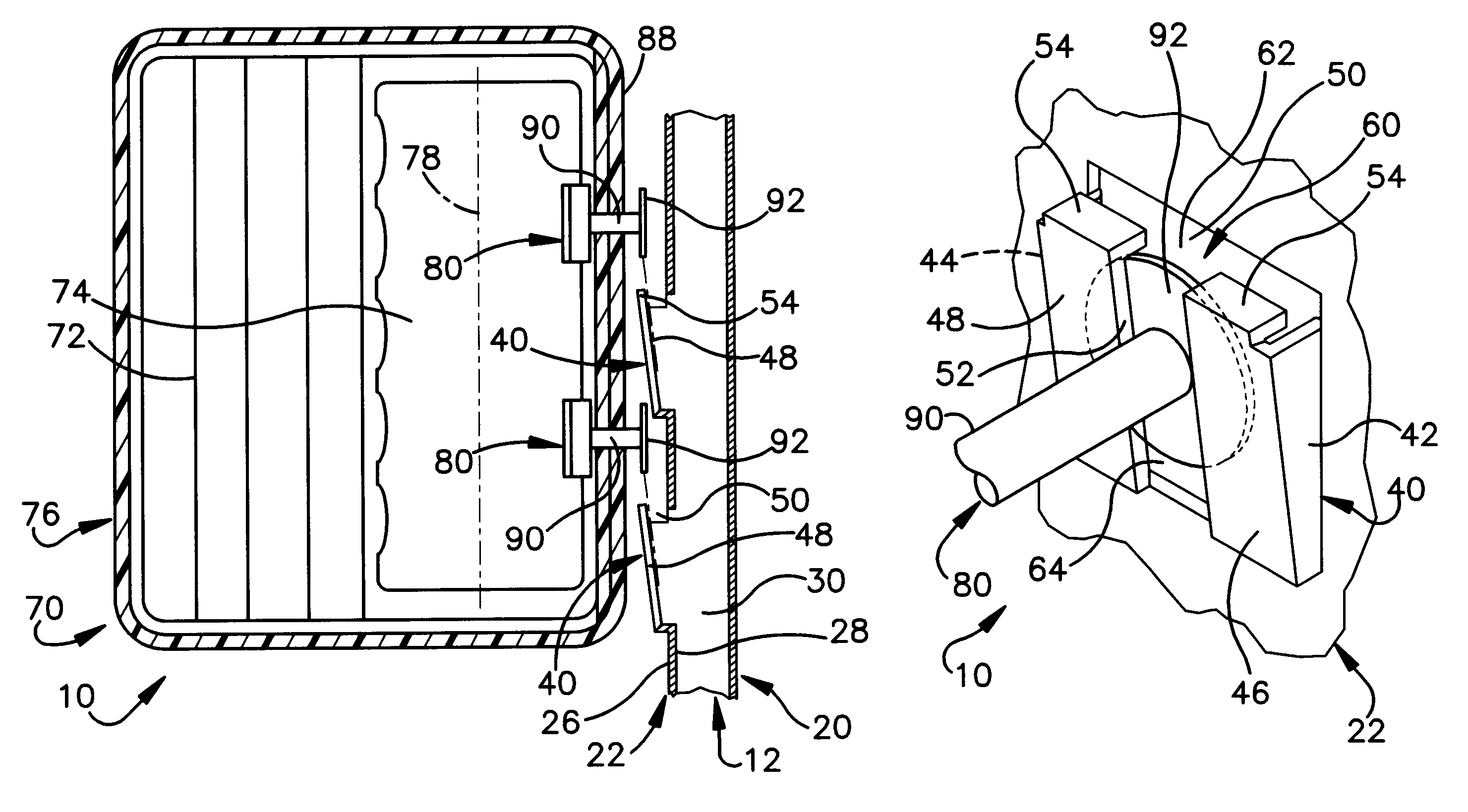 Seat mounted air bag module