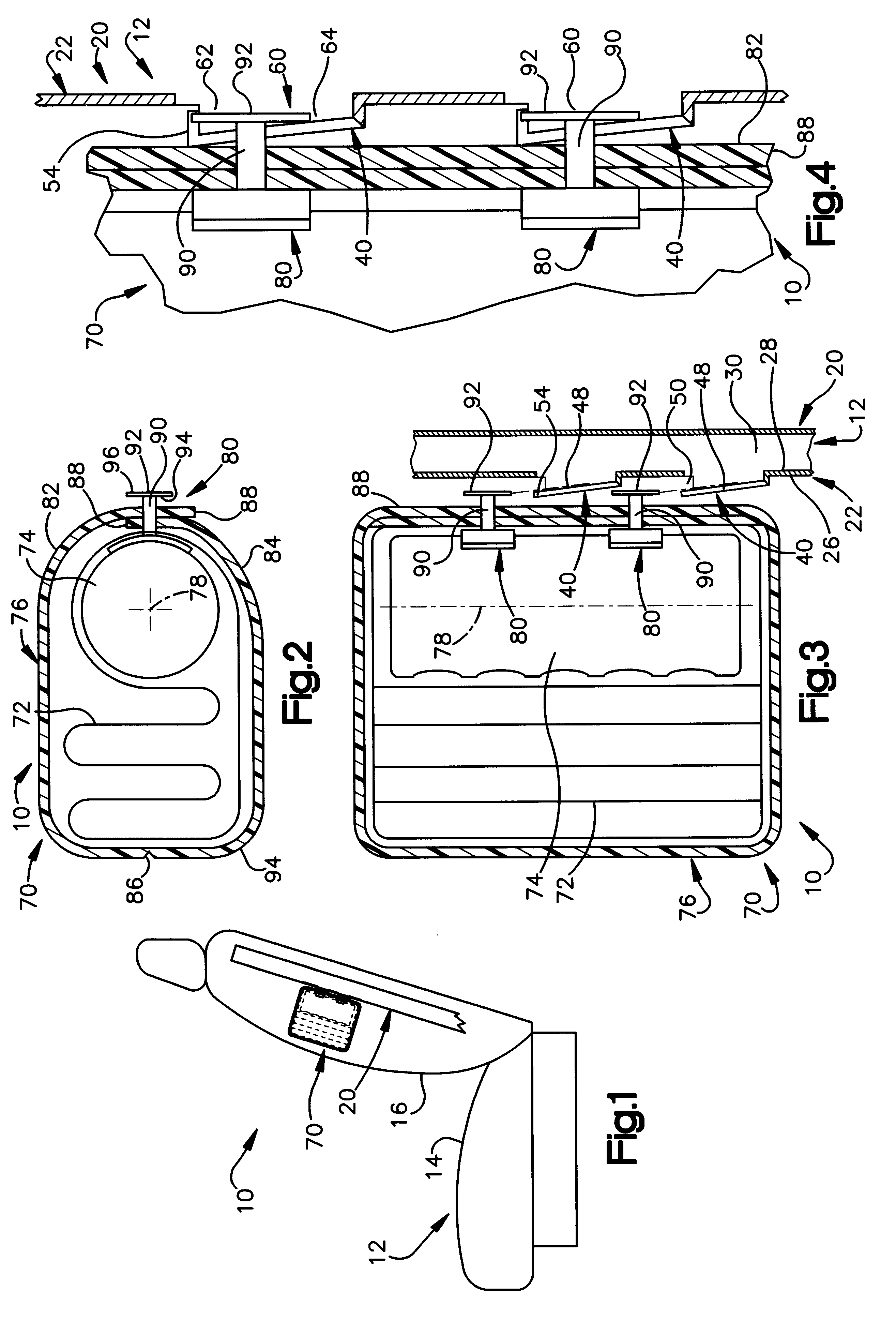 Seat mounted air bag module