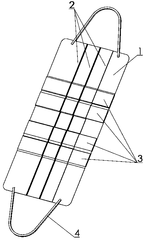 Three-dimensional low-pressure folding mask