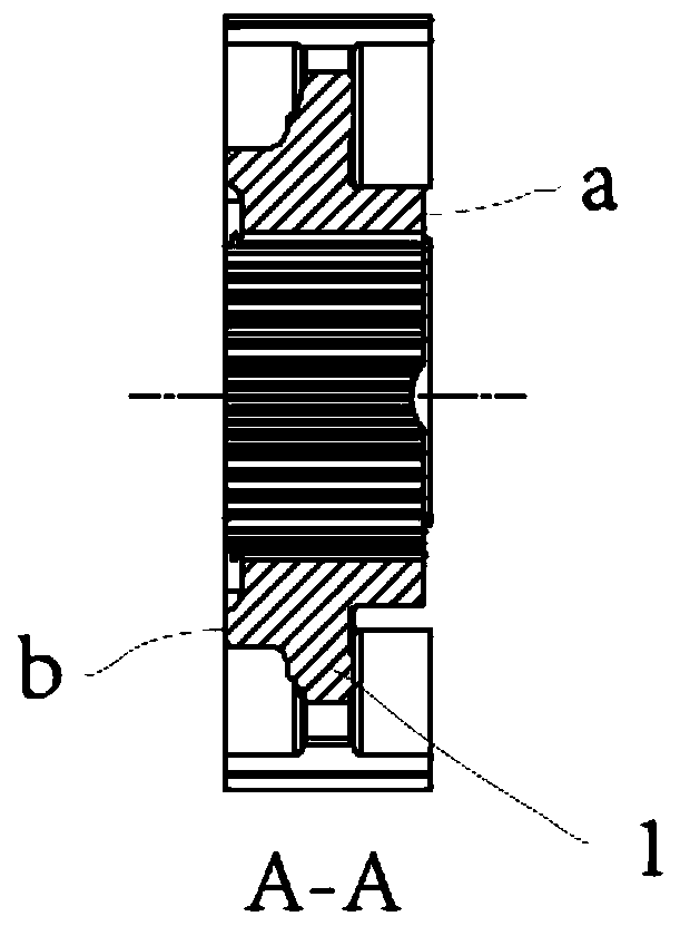 Powder metallurgy preparation method of double-clutch large-torque automatic gearbox synchronizer gear hub